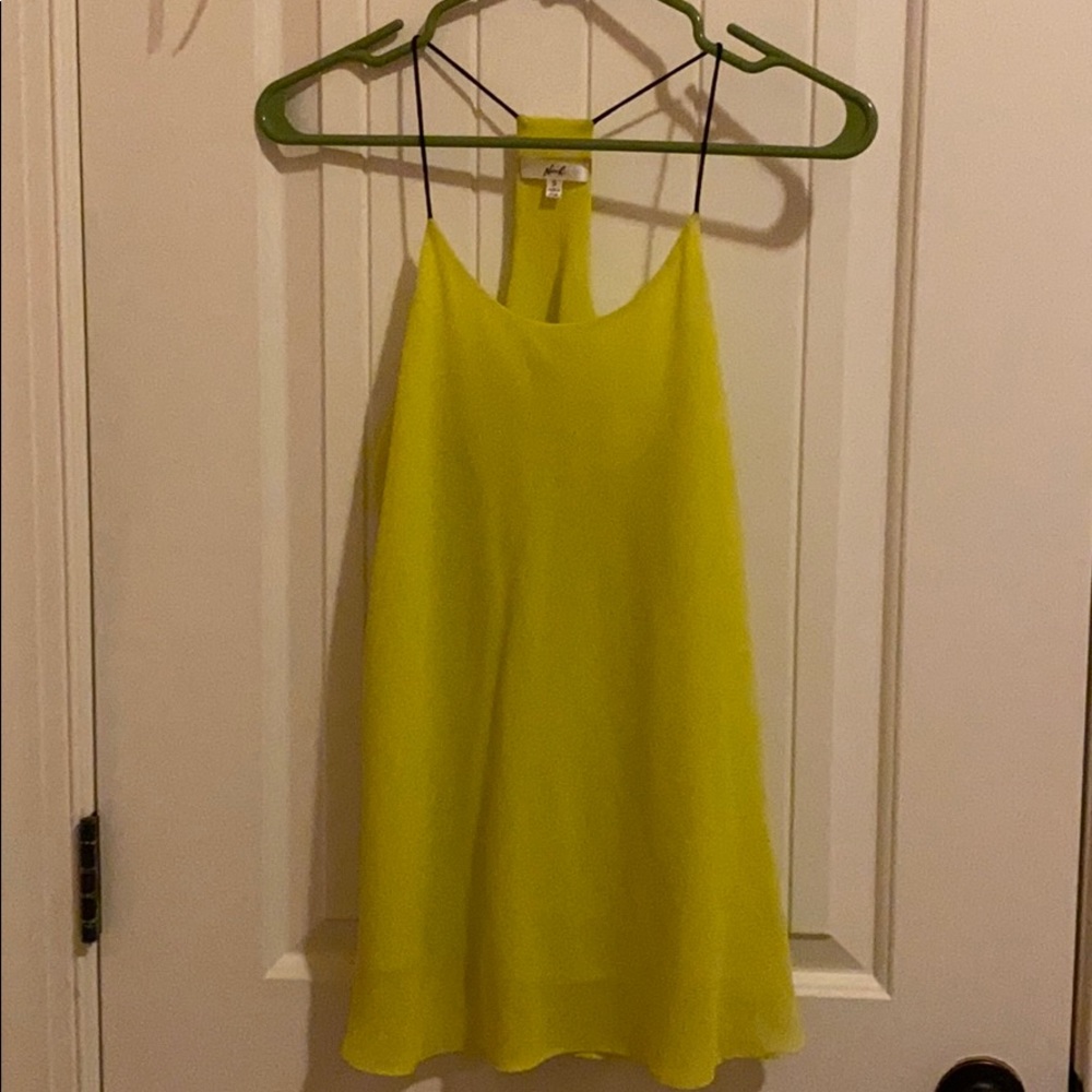 Neon racer back top